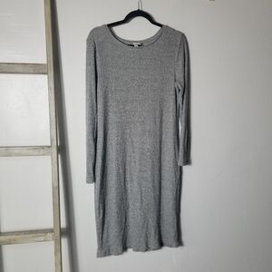 A NEW DAY GRAY LONG SLEEVE DRESS SIZE LARGE